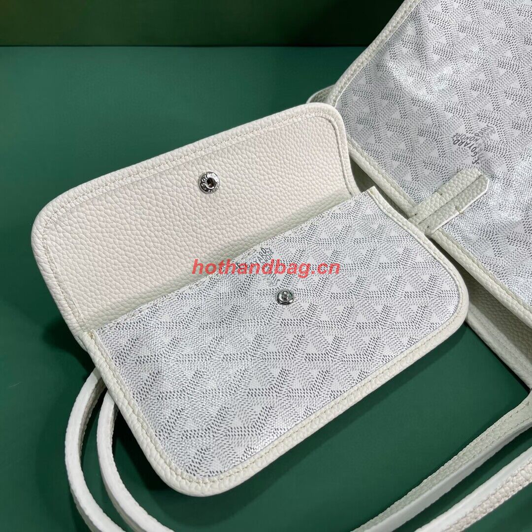 Goyard Hardy 2 Original Calfskin Leather Pet Bag 20299 White