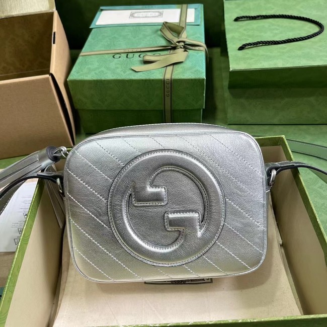 GUCCI BLONDIE SMALL SHOULDER BAG 742360 silver