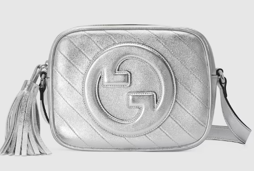 GUCCI BLONDIE SMALL SHOULDER BAG 742360 silver