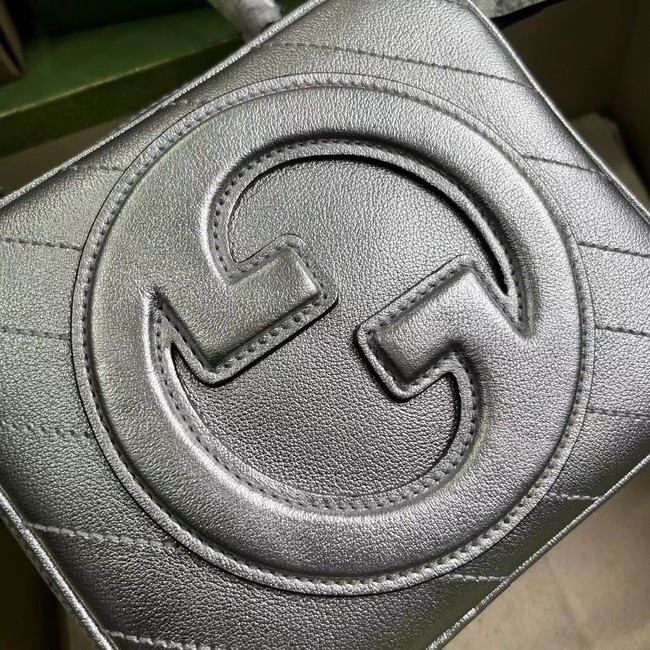 GUCCI BLONDIE TOP HANDLE BAG 744434 silver