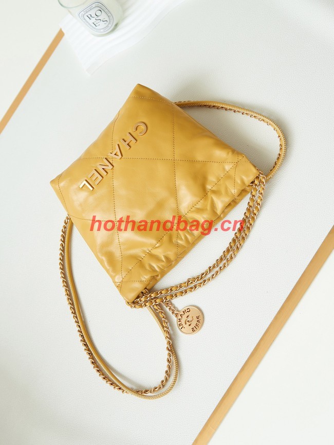 CHANEL 22 MINI HANDBAG AS3980 YELLOW