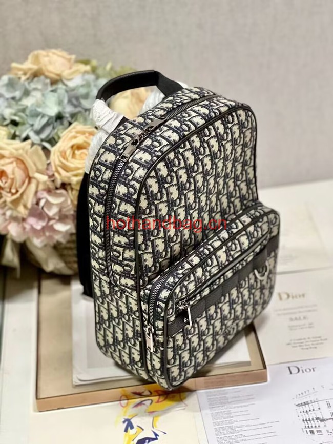 Dior Essentials RIDER BACKPACK Beige and Black Dior Oblique Jacquard 1VOBA087YKY