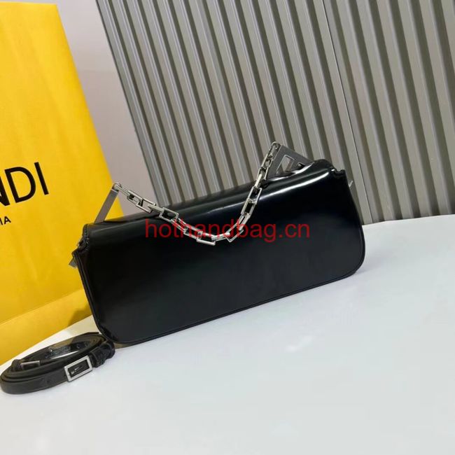 Fendi small smooth leather bag F1090 black