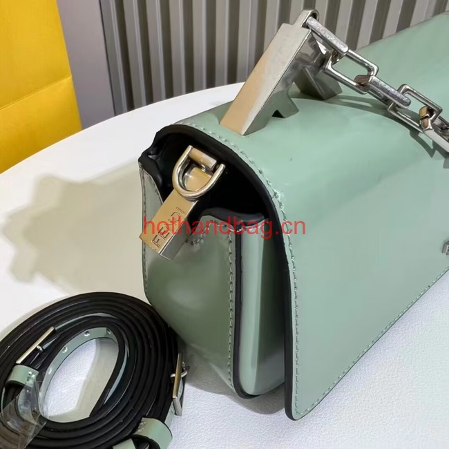 Fendi small smooth leather bag F1090 green