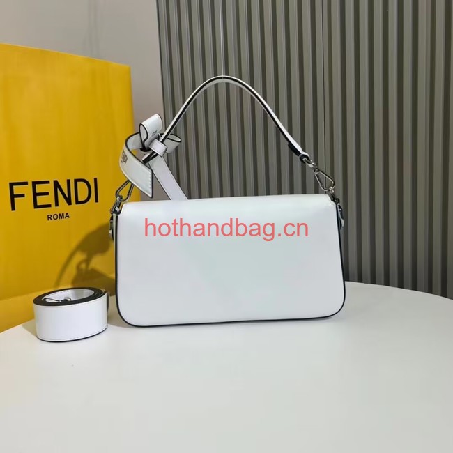 Fendi small smooth leather bag F1996 white