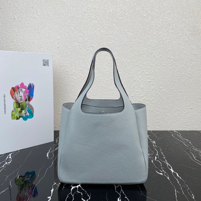 Prada Medium leather tote 1BG335 Cornflower