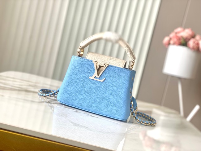 Louis Vuitton Capucines Mini M22375 Provence Blue