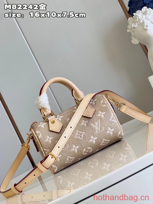 Louis Vuitton Nano Speedy M82242 Beige