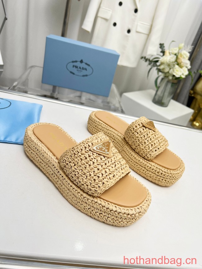 Prada Crochet flatform slides 93590-4