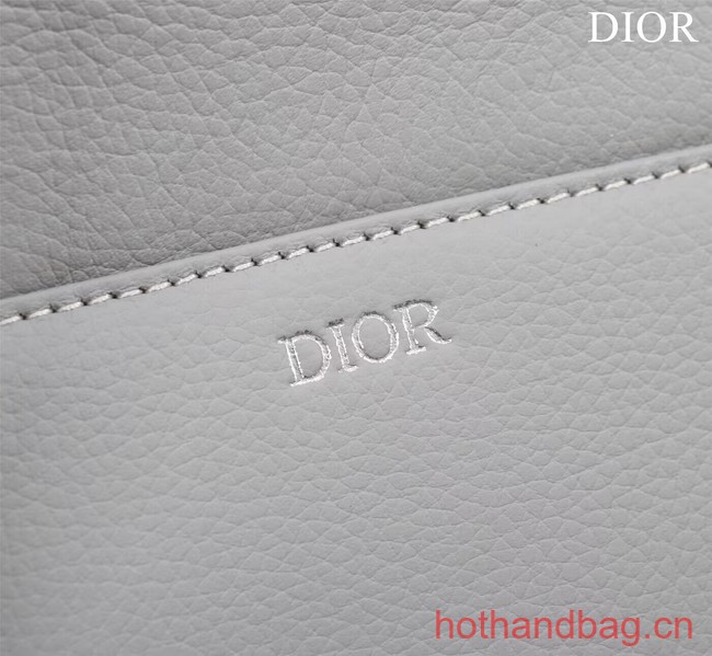 Dior Essentials SADDLE BAG Grained Calfskin 1ADPO093f-1 gray