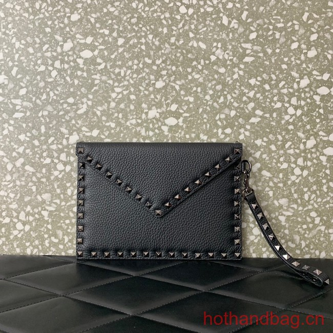 VALENTINO GARAVANI ROCKSTUD Clutch 0P87 black