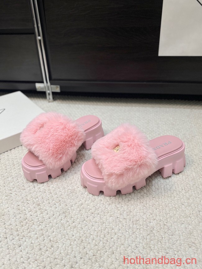 Prada Shearling slides 93648-4