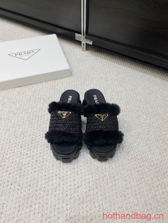 Prada Shearling slides 93648-6