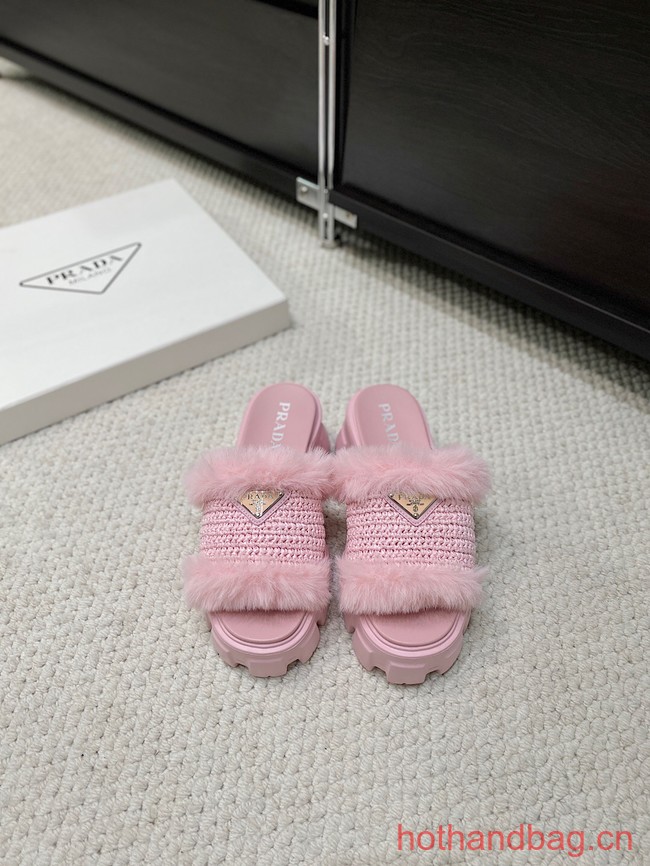 Prada Shearling slides 93648-9