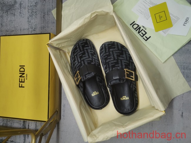 Fendi Feel leather slides 93669-3