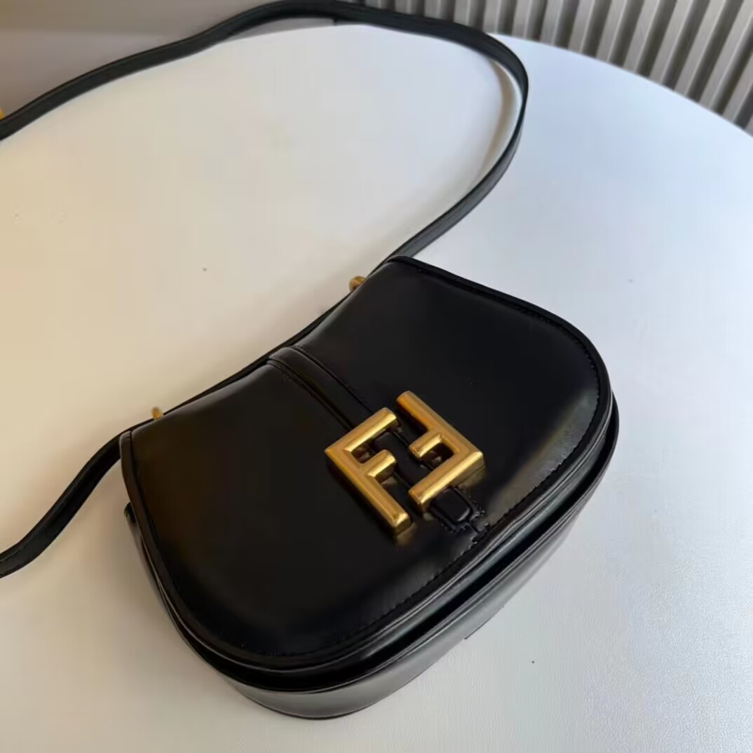 Fendi Cmon Mini leather bag 8BS082 Black