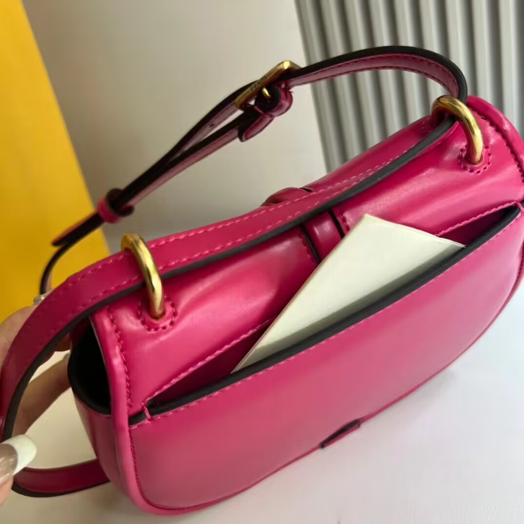 Fendi Cmon Mini leather bag 8BS082 Fuchsia