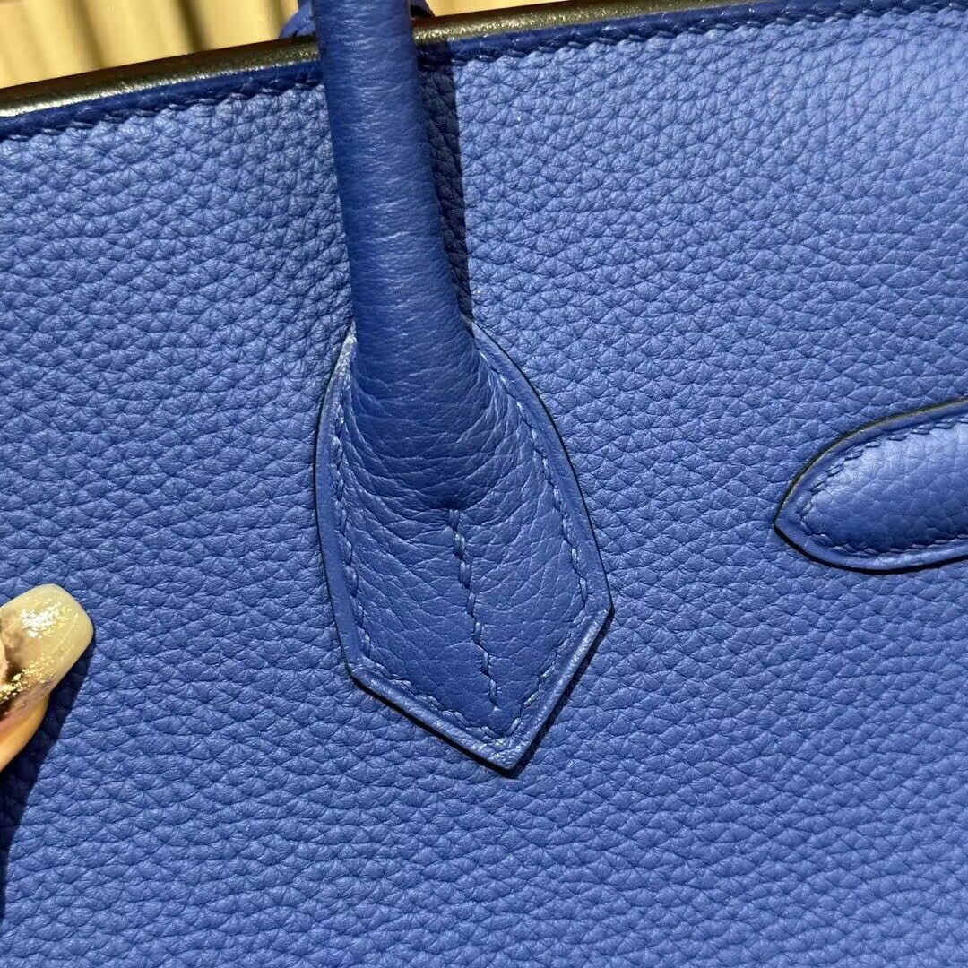 Hermes Bikin 30CM Original Togo Leather HB30O Blue