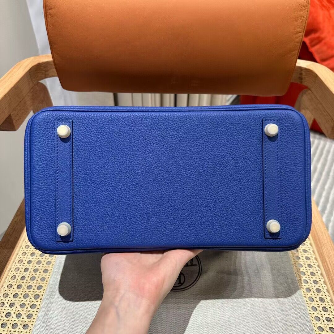 Hermes Bikin 30CM Original Togo Leather HB30O Blue