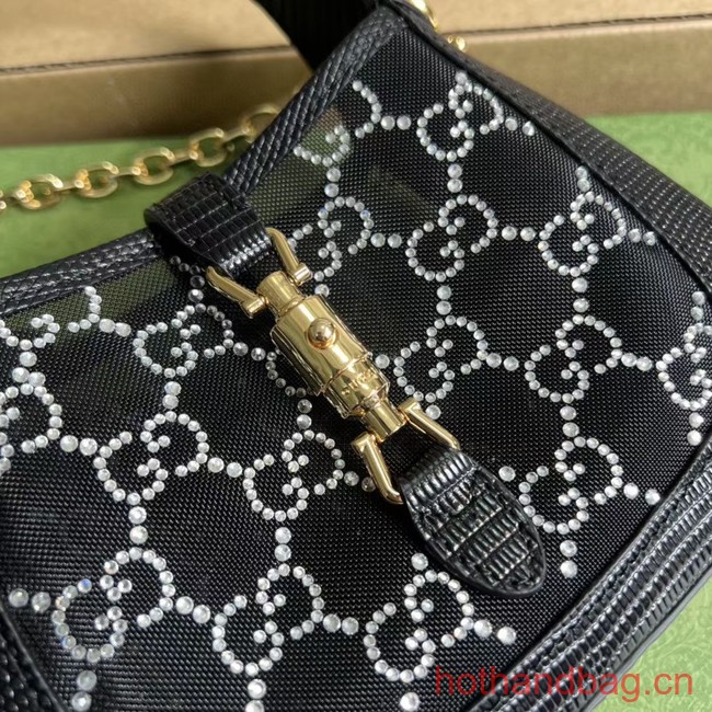 GUCCI JACKIE 1961 MEDIUM SHOULDER BAG 677027 black