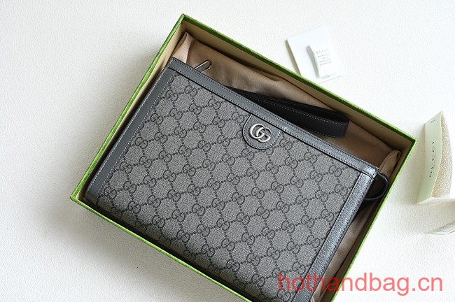 GUCCI OPHIDIA GG POUCH 760243 BLACK