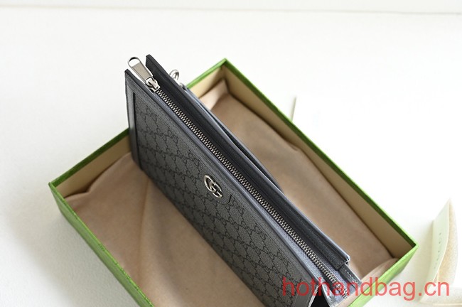 GUCCI OPHIDIA GG POUCH 760243 BLACK