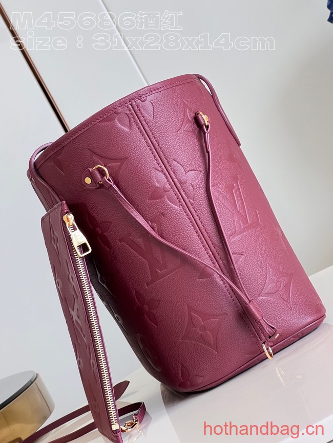 Louis Vuitton Neverfull MM M46599 Wine Red