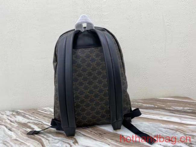 Celine MEDIUM BACKPACK IN TRIOMPHE CANVAS XL 188382 BLACK