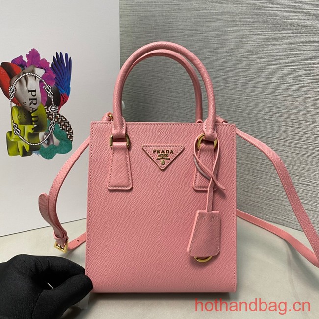 Prada Saffiano leather handbag 1BA358 pink