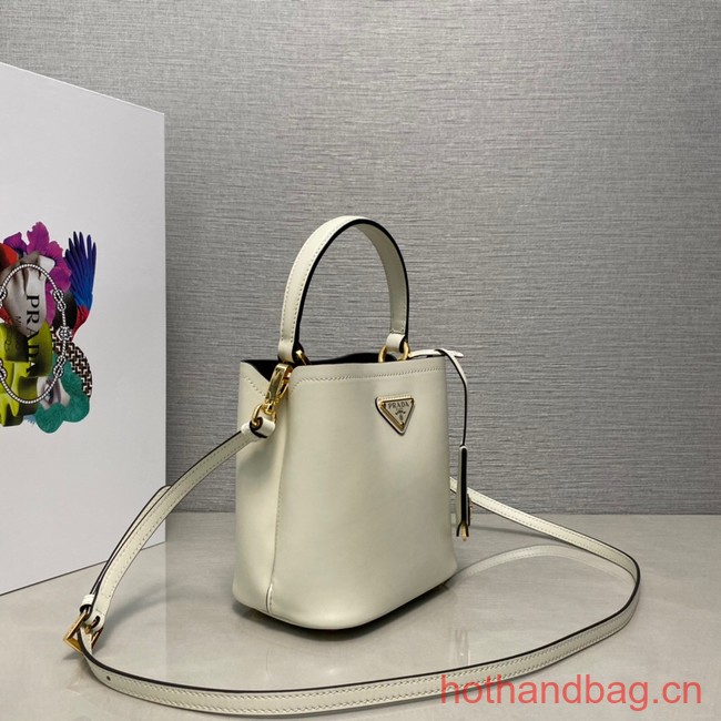 Prada Arque leather mini-bag 1BA373 white