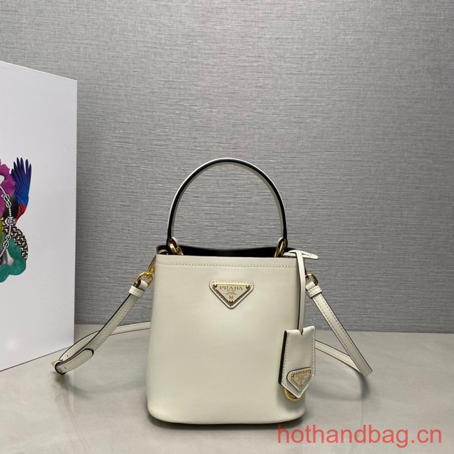 Prada Arque leather mini-bag 1BA373 white