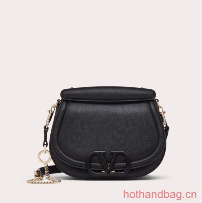 VALENTINO VSLING granular calfskin bag P098 black