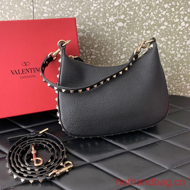 VALENTINO grain calfskin leather bag 0313 black