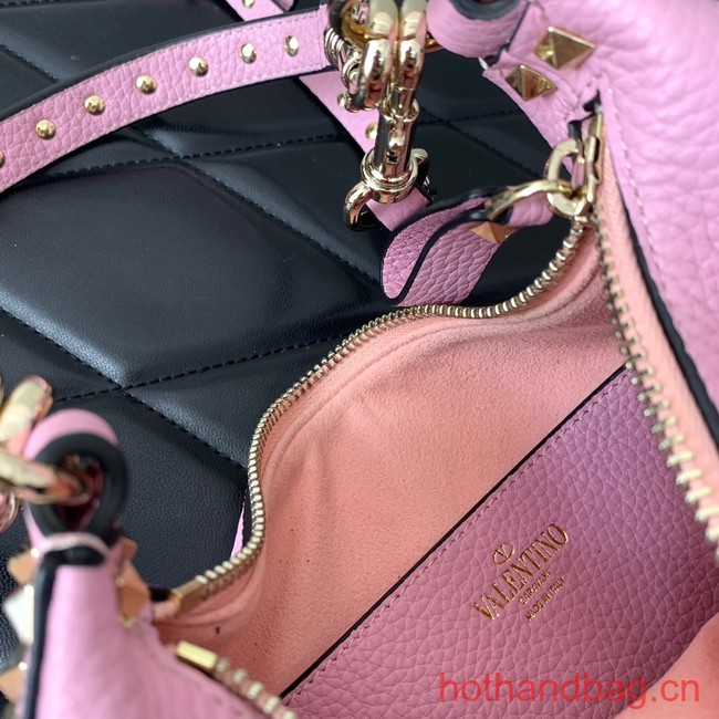 VALENTINO grain calfskin leather bag 0313 pink