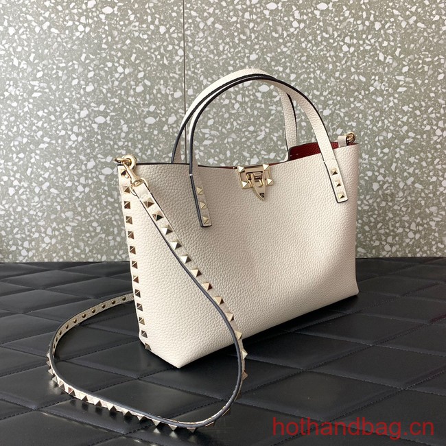 VALENTINO grain calfskin leather bag 0044 white