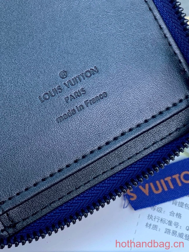 Louis Vuitton Zippy Wallet Vertical M82597 blue