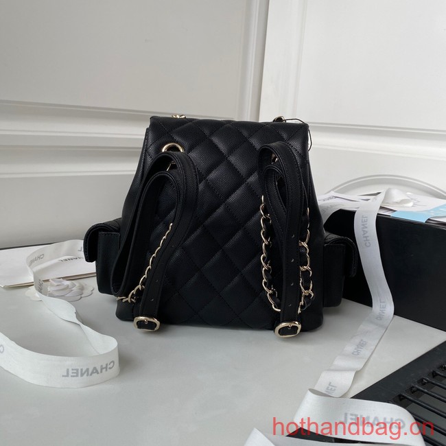 Chanel small BACKPACK AS4399 BLACK