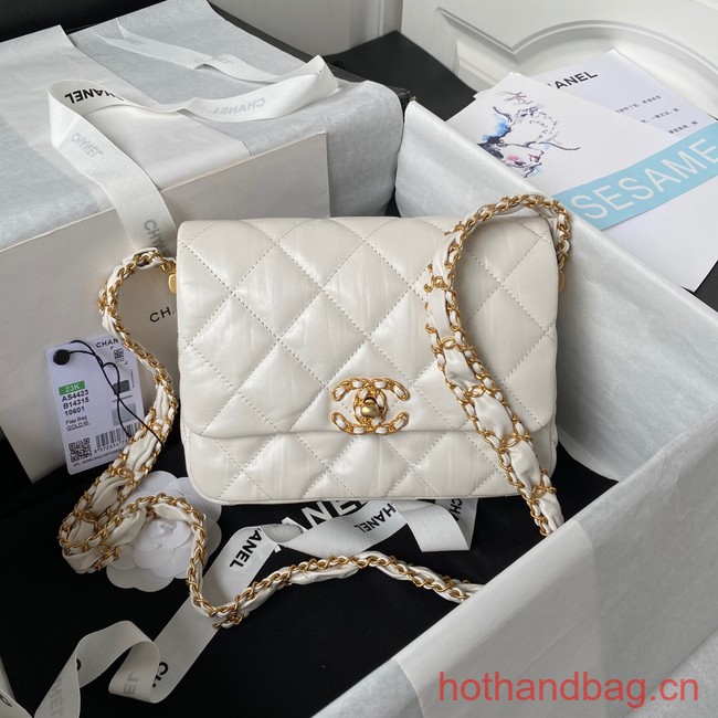 Chanel SMALL FLAP BAG AS4423 white