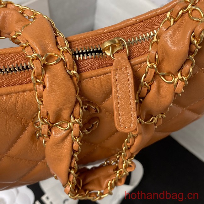 Chanel SMALL HOBO HANDBAG AP3647 brown