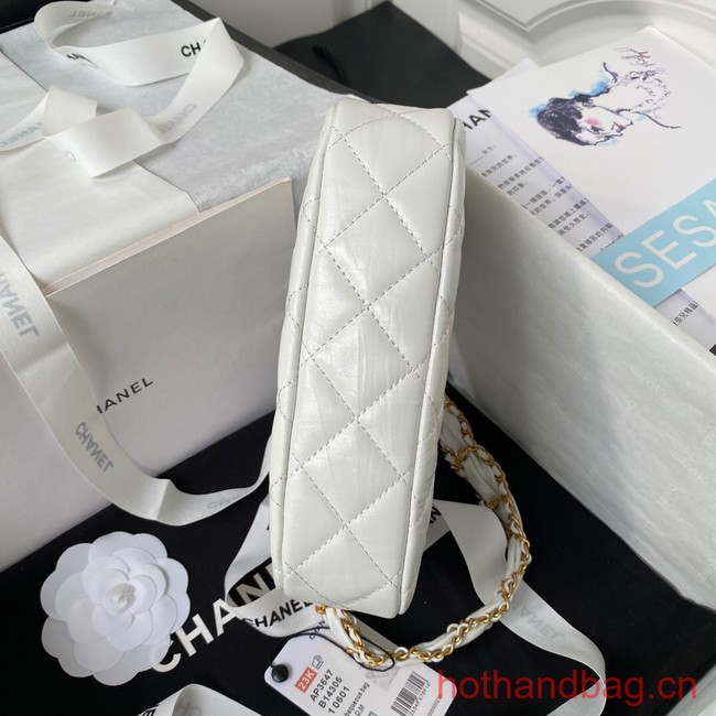 Chanel SMALL HOBO HANDBAG AP3647 white