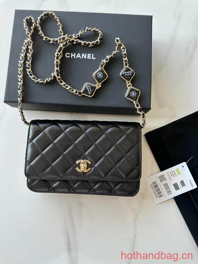 Chanel WALLET ON CHAIN AP3413 black