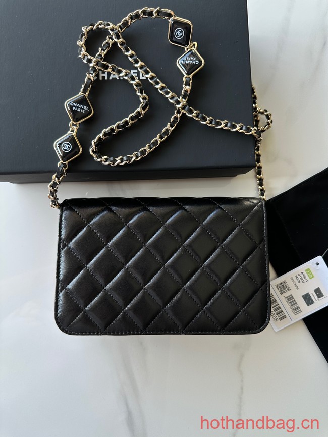 Chanel WALLET ON CHAIN AP3413 black