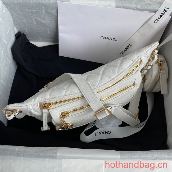 Chanel pocket AS1077 white