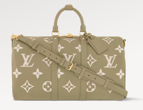 Louis Vuitton Keepall Bandouliere 45 M46671 Kaki Fango