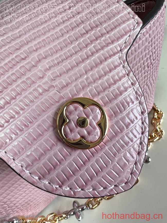 Louis Vuitton Capucines Mini Lizard print N81209 pink