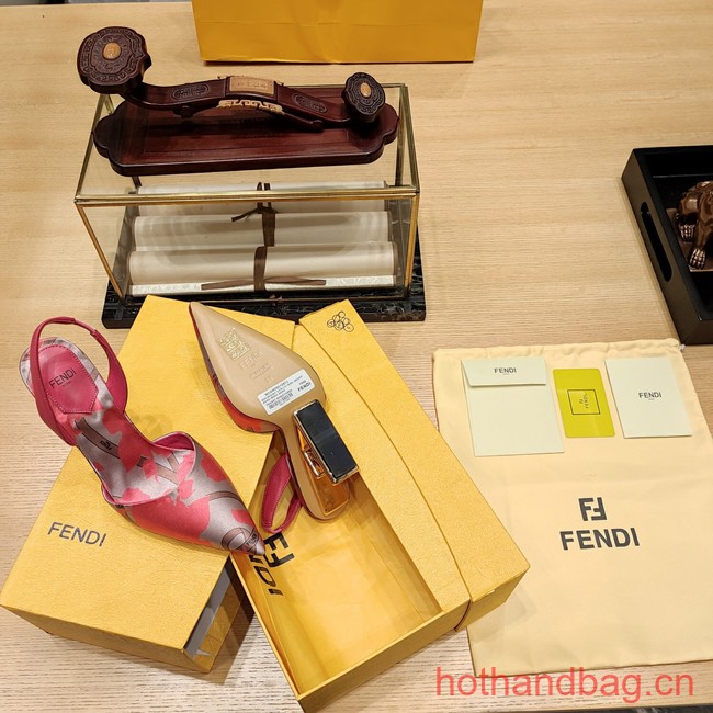 Fendi high-heeled 9CM slingbacks 93764-1