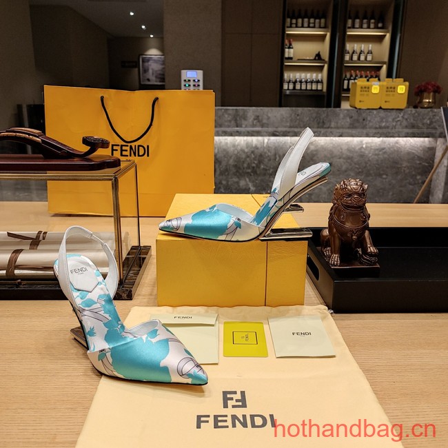 Fendi Colibri mesh high-heeled 9CM slingbacks 93764-2