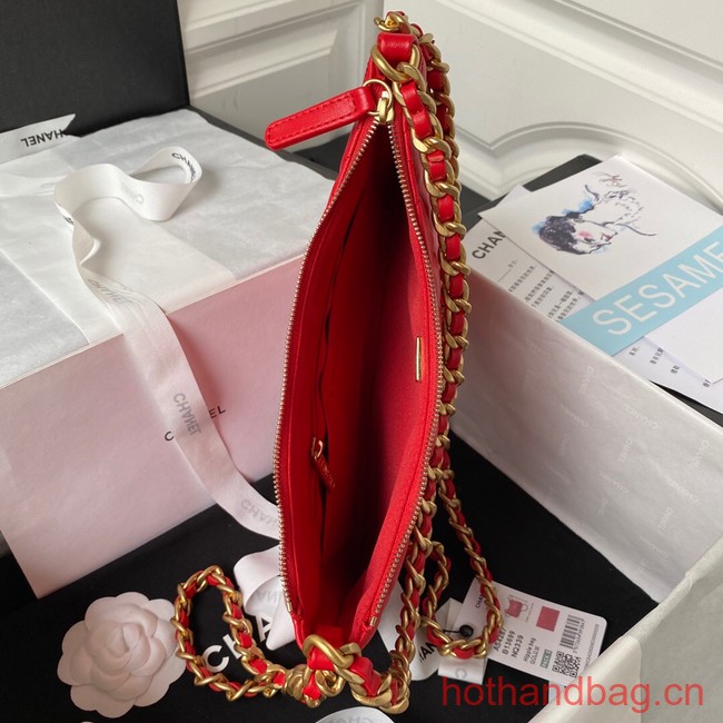 Chanel LARGE HOBO BAG AS4287 red