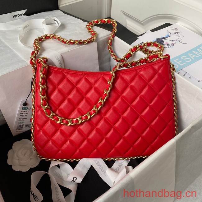 Chanel LARGE HOBO BAG AS4287 red