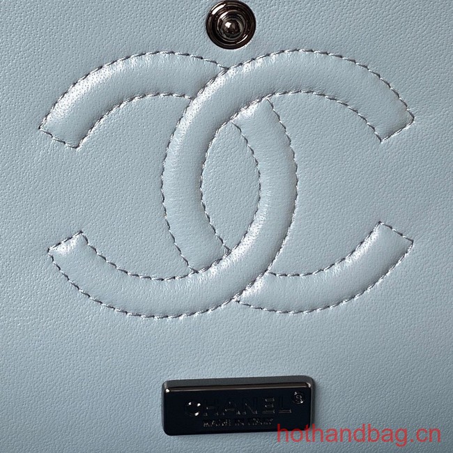 Chanel SMALL FLAP BAG A01112 LIGHT BLUE